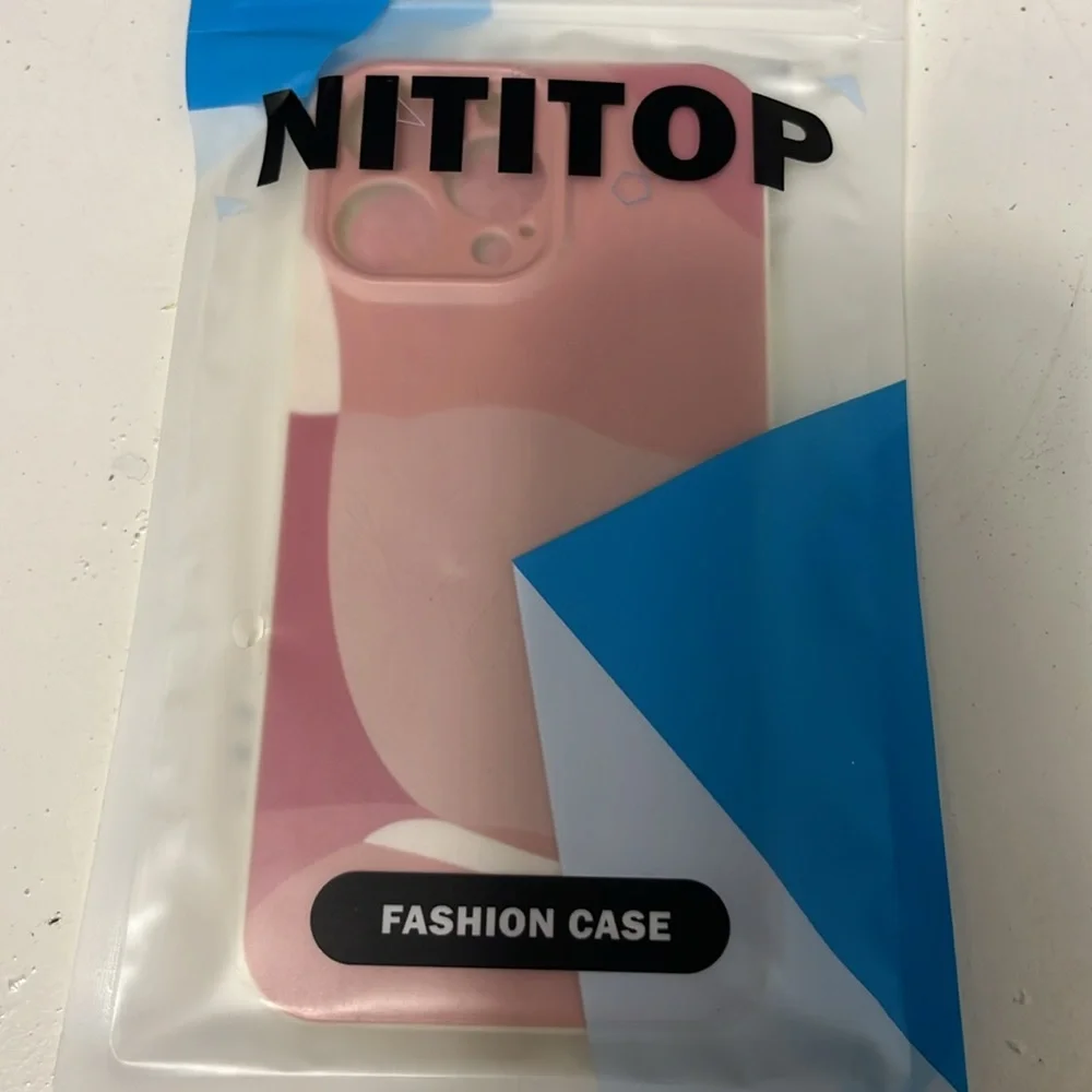 Amazon iPhone 14 Pro Max Pink Geometric Shades Phone Case